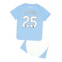 Dětský fotbalový dres Manchester City Manuel Akanji #25 2023-24 Domácí Krátký Rukáv (+ trenýrky)